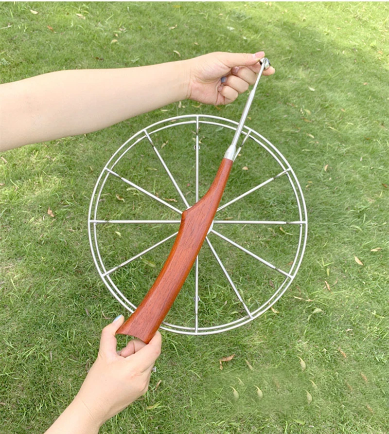 free shipping 36cm large kite reel for adults kite wheel string stainess steel professional paragliding spinning top with rope