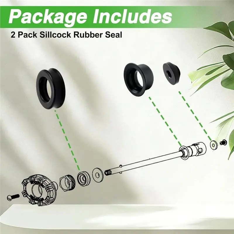 ABUG-For Woodford Model 14 16 17 19 22 V22 2Pack Replacement Seal Kit For Outdoor Wall Faucet- Sillcock Rubber Repair Part 30560
