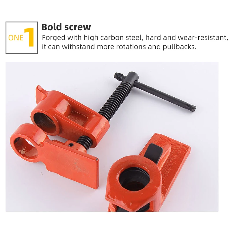 Imagem -06 - Carpintaria Tubo Braçadeira Mangueira Conector Clamp Fixture Madeira Colagem Placa de Madeira Carpenter Fixture hq hq