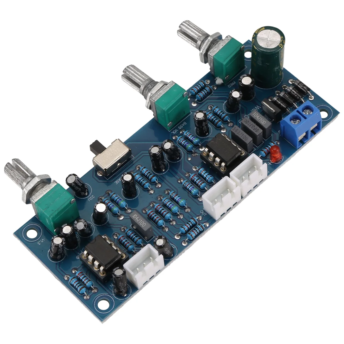 SMIEA 2.1 Channel Subwoofer Preamp Board Amplifier Board Low Pass Filter Bass Preamplifier(Finished Product)