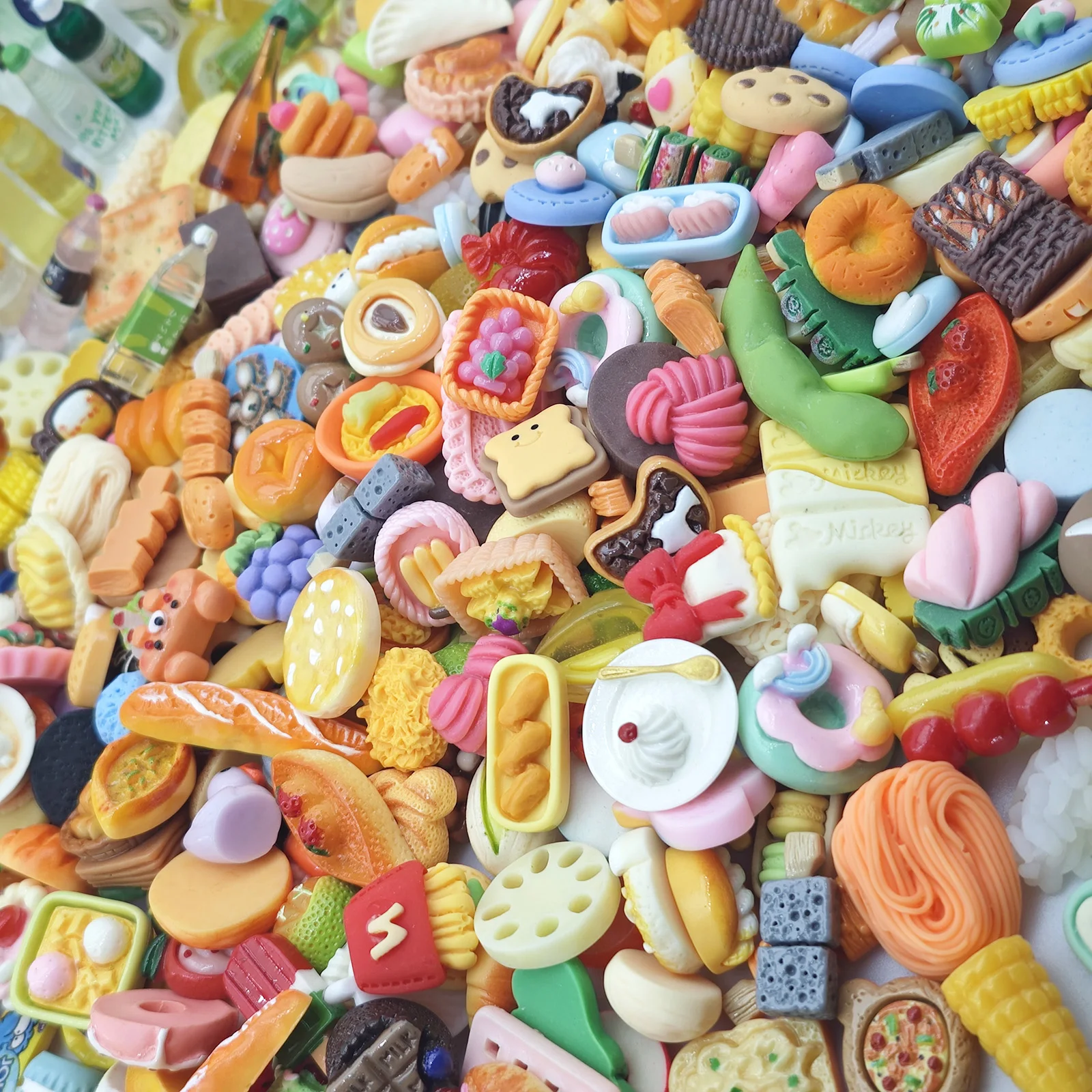 ألعاب طعام صغيرة ألعاب زجاجات الشرب نمط مختلط دمى طعام الراتنج المطبخ التظاهر اللعب دمى طعام صغيرة لتقوم بها بنفسك اكسسوارات للأطفال