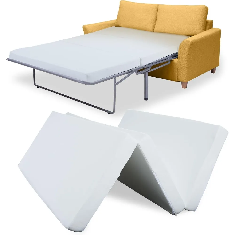 

Sofa Bed Replacement Mattress Memory Foam 4 inch Pull Out Sofa Couch Bed Mattress Full Size for Convertible Sleeper, 7