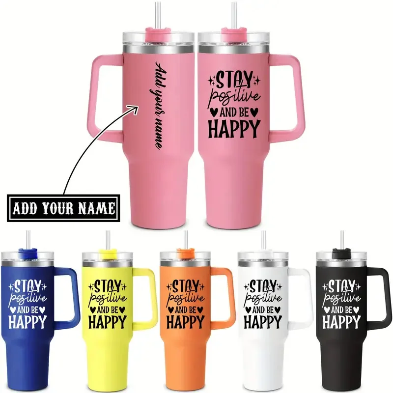 

Personalized Water Bottle Double Wall Vacuum Insulated Custom Name 40oz Stainless Steel Tumbler Unique Gift For Christmas