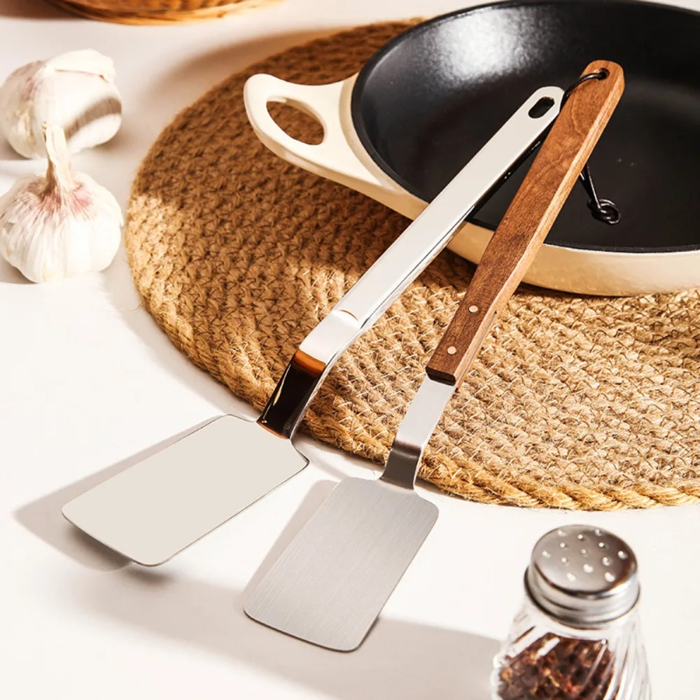 

Practical 304 Stainless Steel Frying Spatula Anti-Scalding Long Handle Cooking Shovel Rust Resistant Cooking Turner Tiramisu