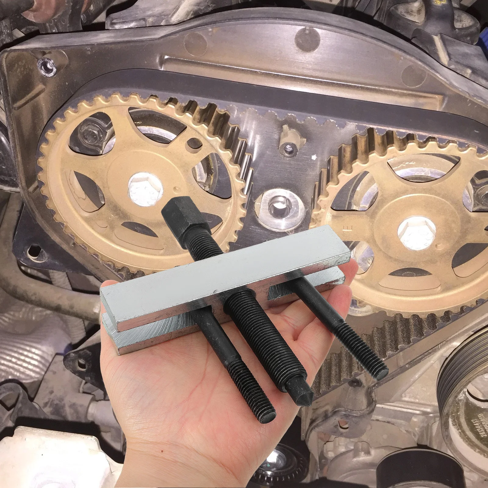 

1Set Crankshaft Belt Puller Universal Steel Bearing Puller Heavy Duty Pulley Removal Tool Universal Bearing Pullers