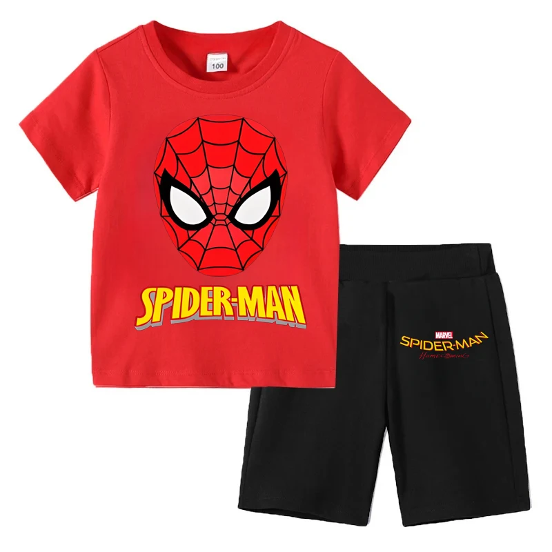 

Disney Boys Short Sleeved Sport Clothes Sets Summer Kids Casual Outfits Breathable Children T Shirt Shorts 2pcs Suit Outdoor Set