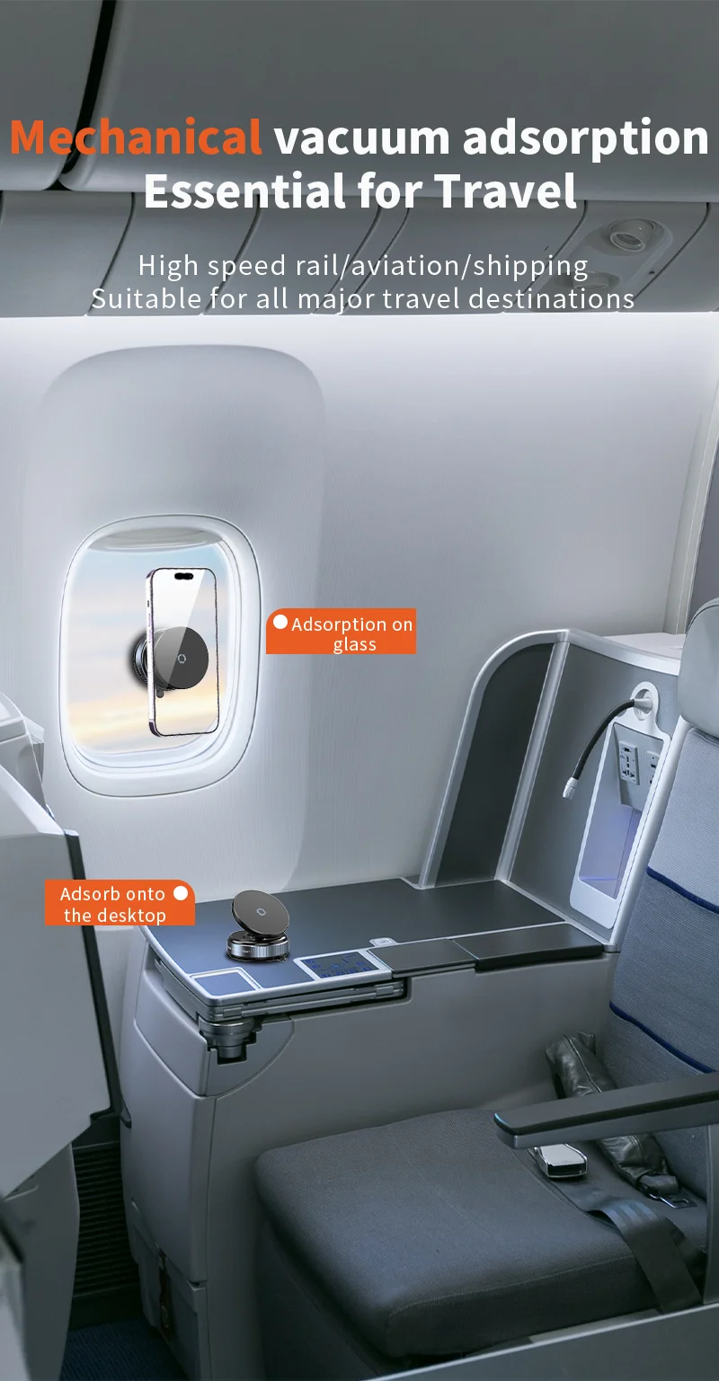 ที่ยึดโทรศัพท์แบบแม่เหล็กดูดสูญญากาศ 360 องศา แข็งแรงพิเศษ ใช้ได้กับรถยนต์และโต๊ะทำงาน