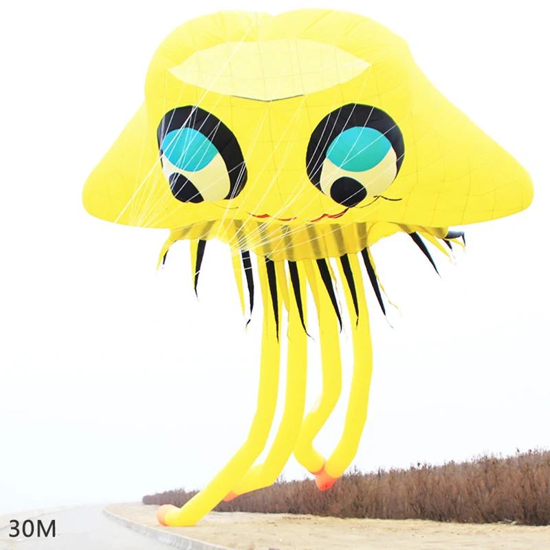 Jellyfish kite flying outdoor toys soft kite pendant show inflatable kites parachute steering kite adult kite hoka paragliding