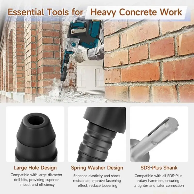 A2BE High Performances Rotary Hammer SDSs to SDSs Adapter Large Hole Design
