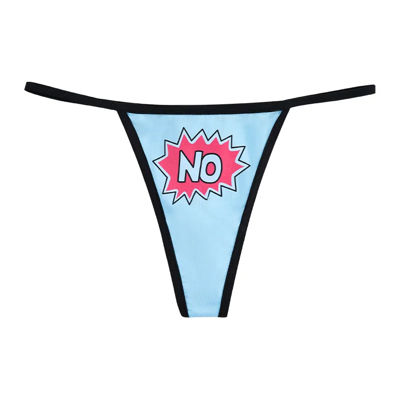 Criativo dos desenhos animados impresso calcinha feminina g-string t-calças roupa interior esportiva t-back plus size cuecas de cintura baixa ropa interior femenina