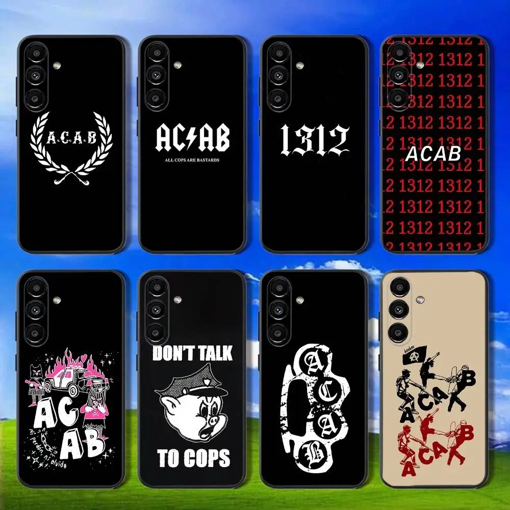 

Acab Ultras Phone Case For Samsung Galaxy A13,A21s,A22,A31,A32,A52,A53,A71,A80,Soft Black Shell