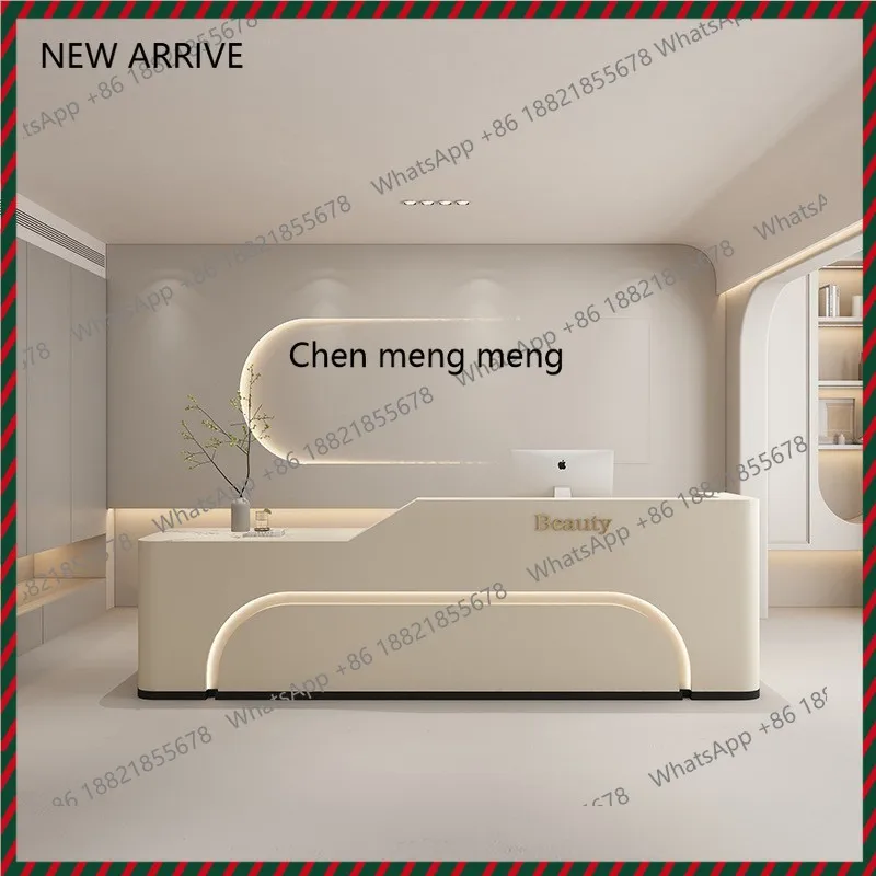 Salone di bellezza Bar Negozio di abbigliamento pagina di cassa Banco reception bellezza dentale Reception commerciale aziendale Banco reception