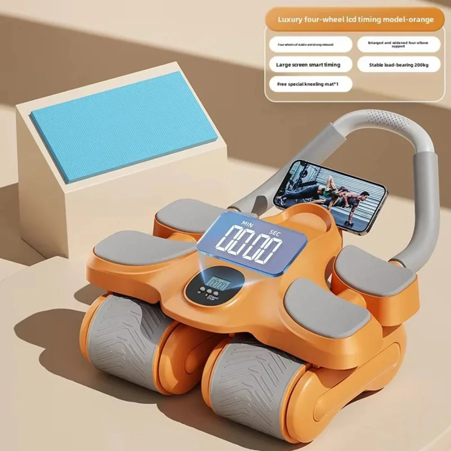 

Ejercitador de rueda Abdominal, diseño de seis codos, deslizante, rueda de entrenamiento Abdominal, rebote automático