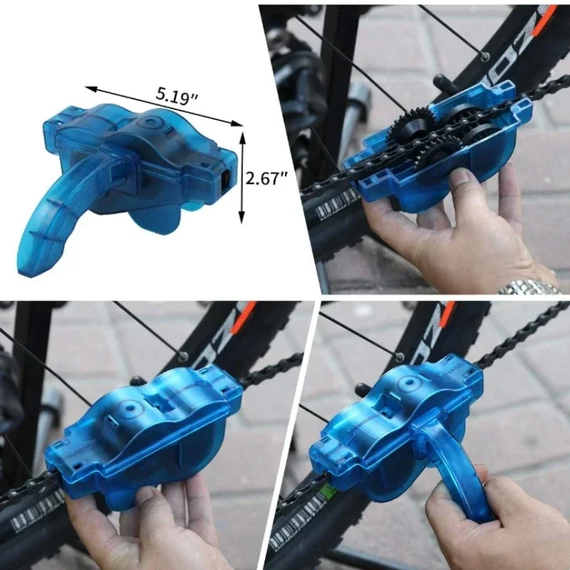 Bicycle Chain Washer Set Chain Box Cleaner Mountain Bike Accessories Maintenance Tool Kit Cleaning Large Brush Repair Tools