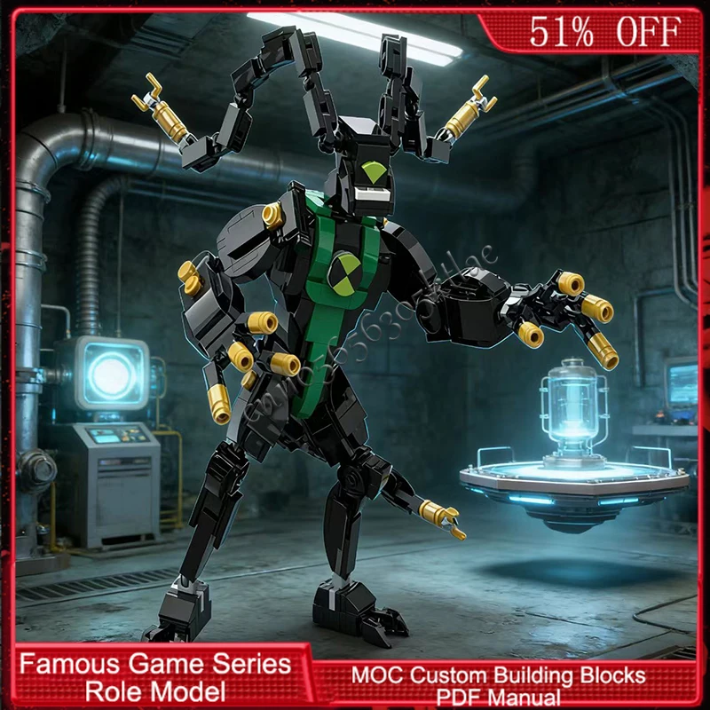 565 PCS Série de Personagens de Jogos Populares Multi-Volt Link MOC Personalize Blocos de Construção Modulares Design Simples Brinquedos DIY para Presentes de Férias