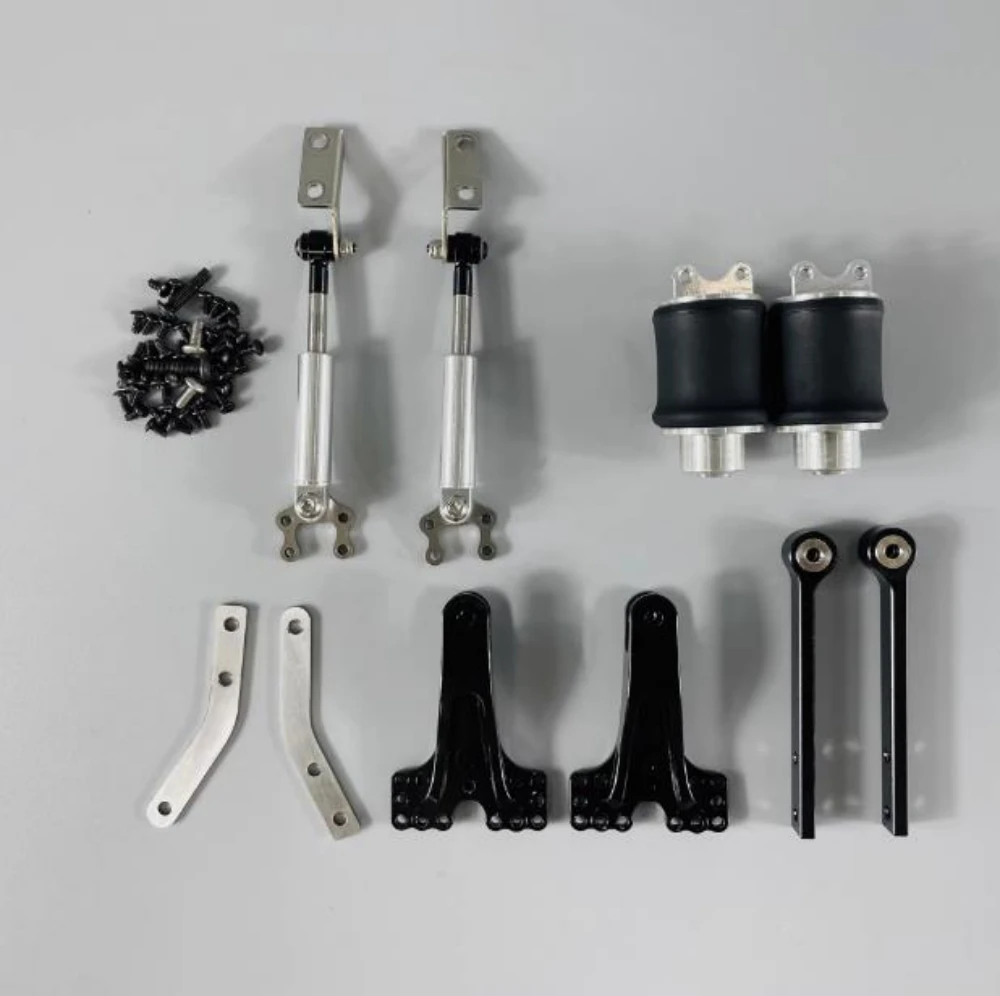 

Scale 1/14 Single-axle double-airbag suspension for Tamiya Tractor Trucks FH12 56312 R470 56318 MAN TGX 56329 Actros 1851 RC Car
