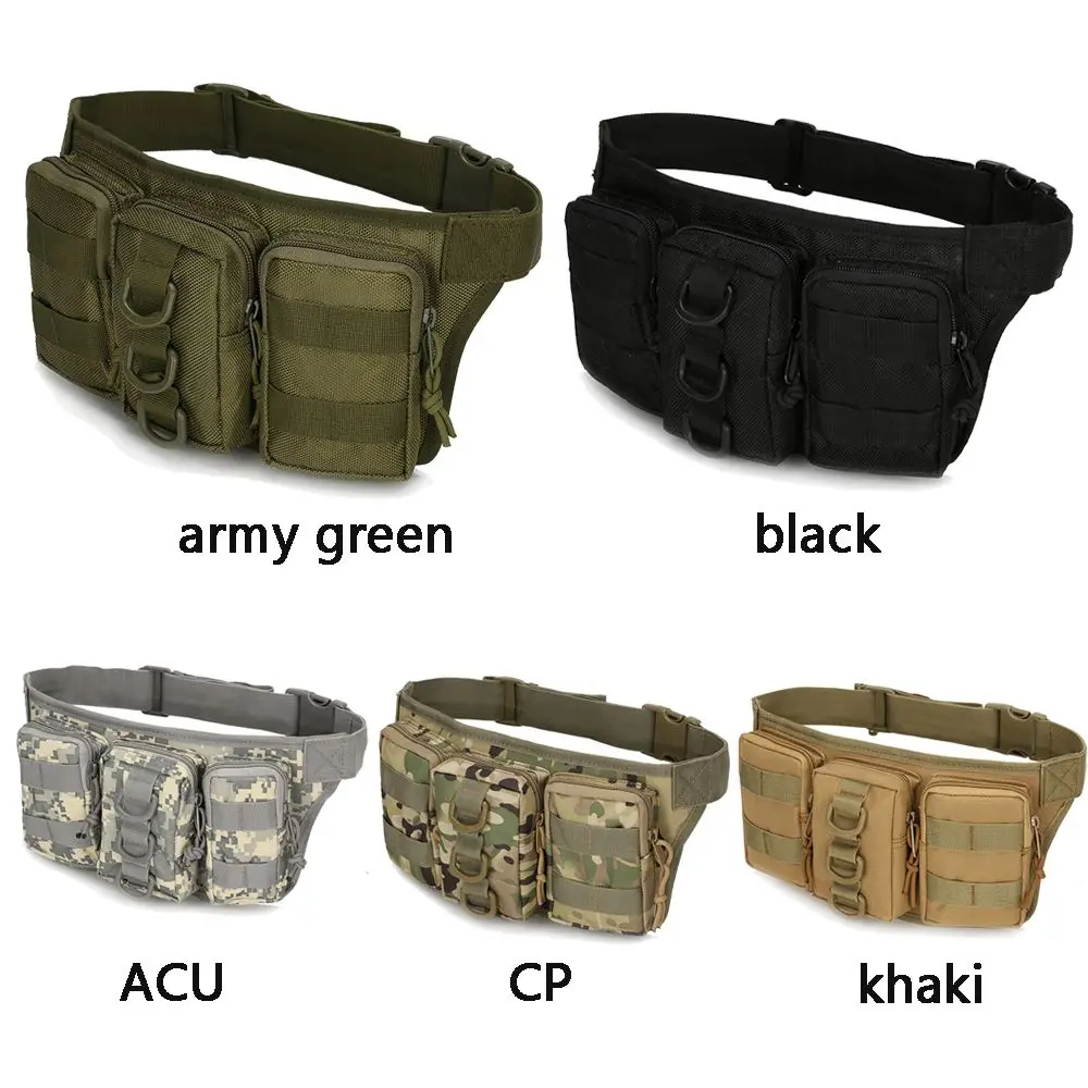 Outdoor Molle Waist Bag Waterproof  Waist Fanny Pack Men Waist Fanny Bag Pack Pouch Camping Hiking Climbing Hip Bum Belt Bag