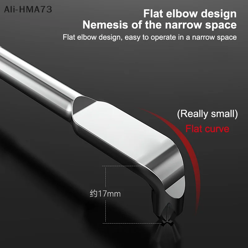 1Pc Steel High Hardness Double Head Screwdriver L/S-shaped Double Head Screwdriver Mini Small Cross Screwdriver