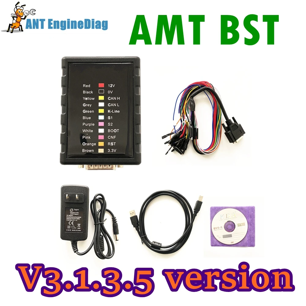 Fast Shipping V3.1.3.5 AMT BST For BMW/Benz/VOLVO/VAG ETC Read&Write MG1 MD1 Protocols Universal ECU BENCH AMT BST Service Tool