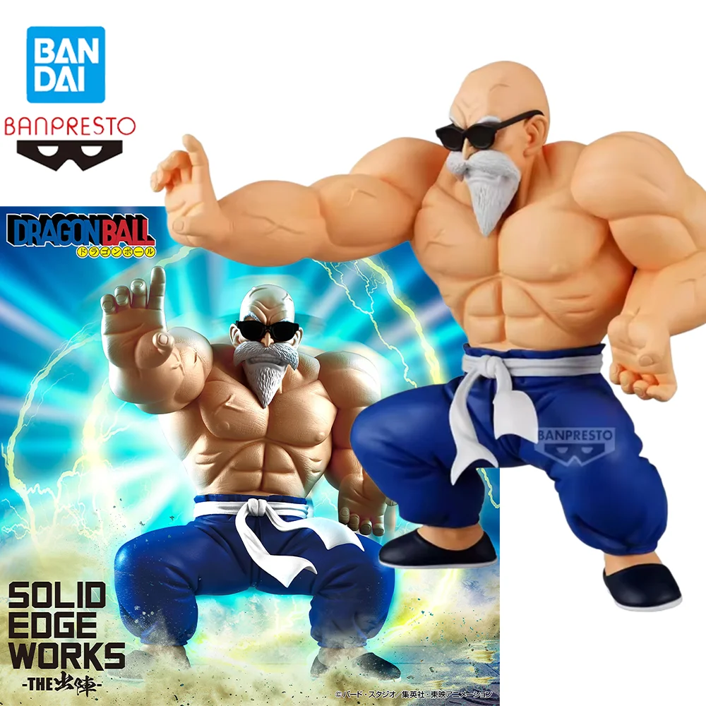 

Original BANDAI Dragon Ball Z Master Roshi SOLID EDGE WORKS Clothing Destruction Muscles Anime Figures Toys Gifts In Stock