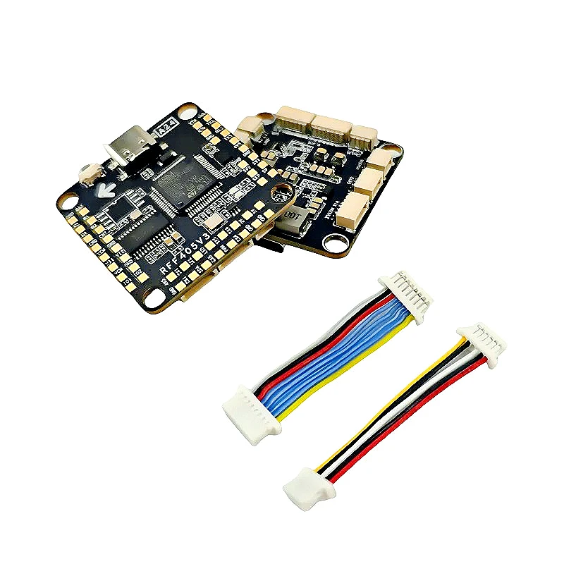 V3 60A 4-in-1 ESC 3-6S 30x30 FC&ESC FPV Stack RFF F405 Wireless Betaflight Config for FPV Freestyle Drone Model