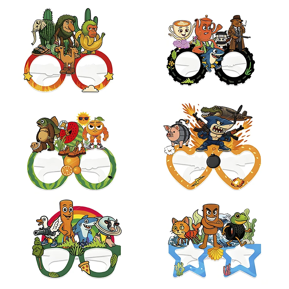 

Tung Tung Sahur Italian Party Glasses Funny Novelty Eyewear for Eid Ramadan Celebration