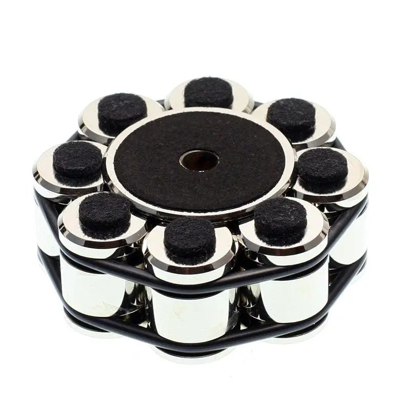 Vibration Damping Disc Clip 69x28mm, LP Turntable Stainless Steel Record Weight - 550g Anti-slip Vinyl Stabilizer
