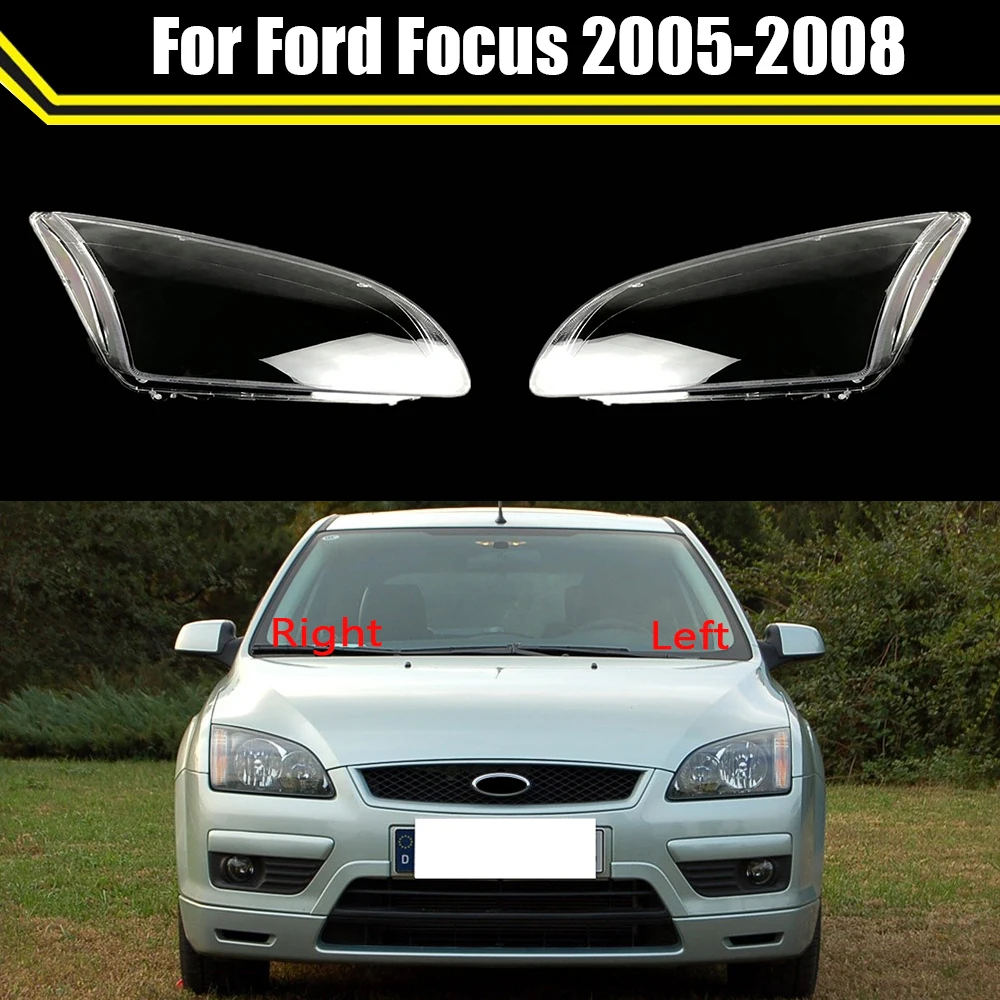 

For Ford Focus 2005~2008 Front Headlight Cover Shell Headlamps Lampshade Lens Glass Replace Original Lampshade Plexiglass