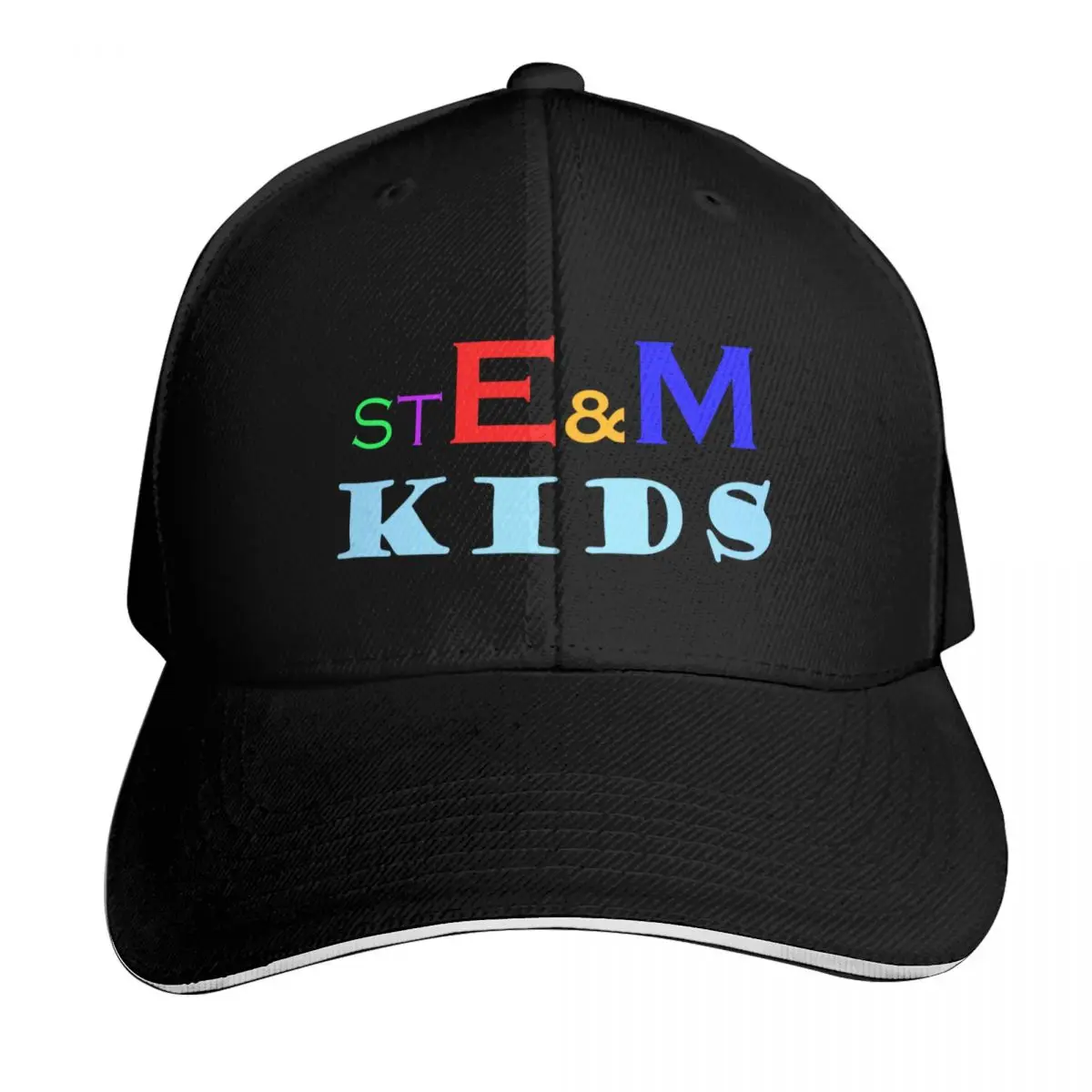 STE&M Kids Logo Baseball Cap Casual Daily Wear Quick Dry Performance Cotton Twill Breathable