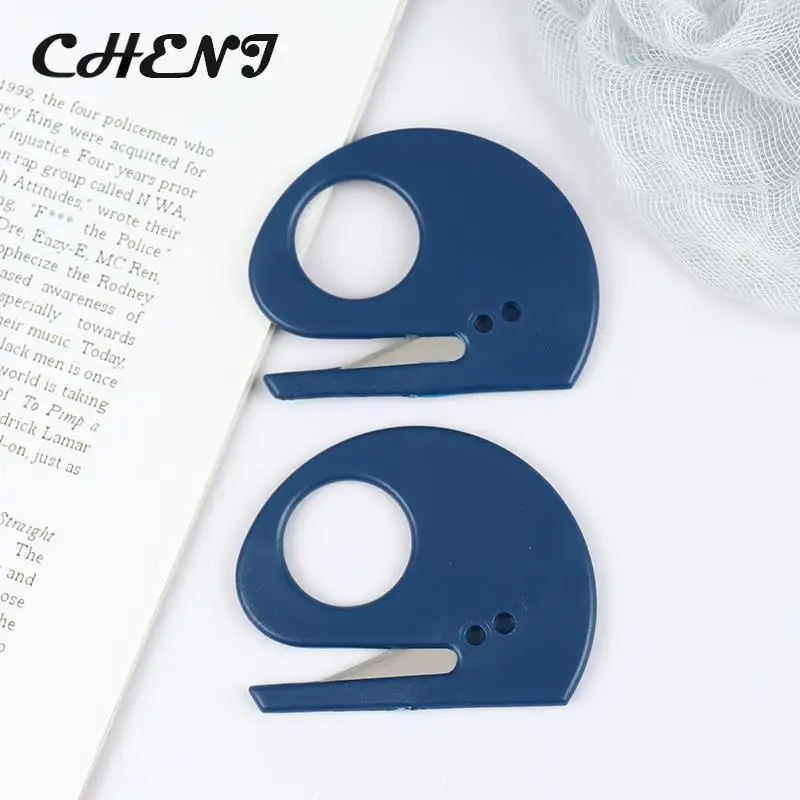2pcs Plastic Mini Letter Knife Mail Envelope Opener Safety Paper Guarded Cutter