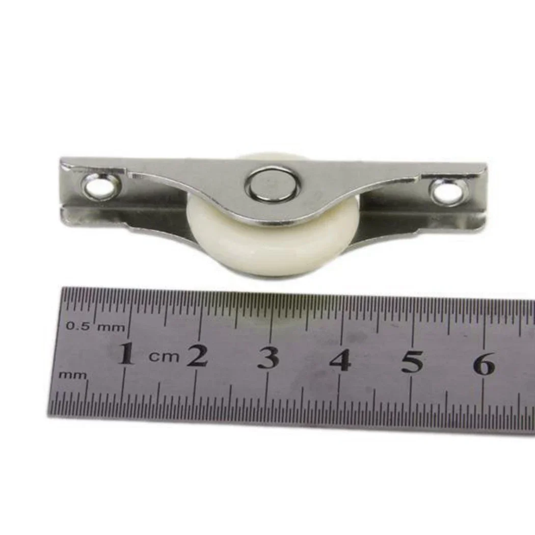 6pcs Pulley Cabinet Casement Single Roller Pulley Kitchen Bathroom Wardrobe Sliding Door Roller Nylon Wheel