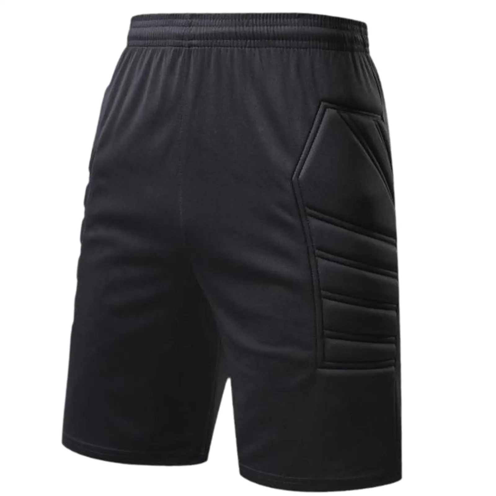 Goalkeeper Compression Shorts with Sponge Thigh Protection Breathable Sportswear for Soccer and Rugby