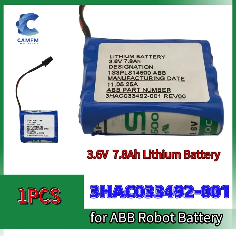 

Original 3HAC033492-001 1S3PLS14500 for ABB Robot Battery 3.6V Lithium Battery