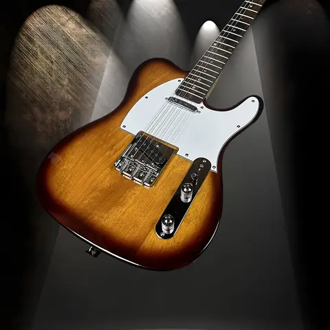 TL Electric Guitar 6 String Rosewood Fretboard Silver Hardware Solid Color free shipping