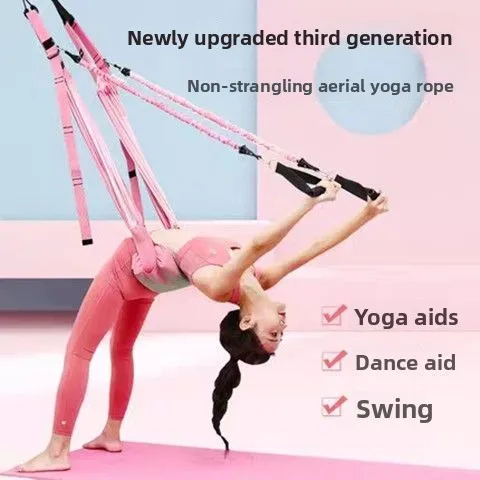 Aerial Yoga Hanging Strap for Lower‑Back Stretching Dancing Auxiliary Training Indoor Home‑Use Fitness Training Equipment