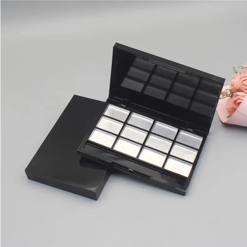 50Pcs 12 Grids Emptymakeup Eyeshadow Case Lipstick Container Box Sample Refillable Containers Cosmetics ni596