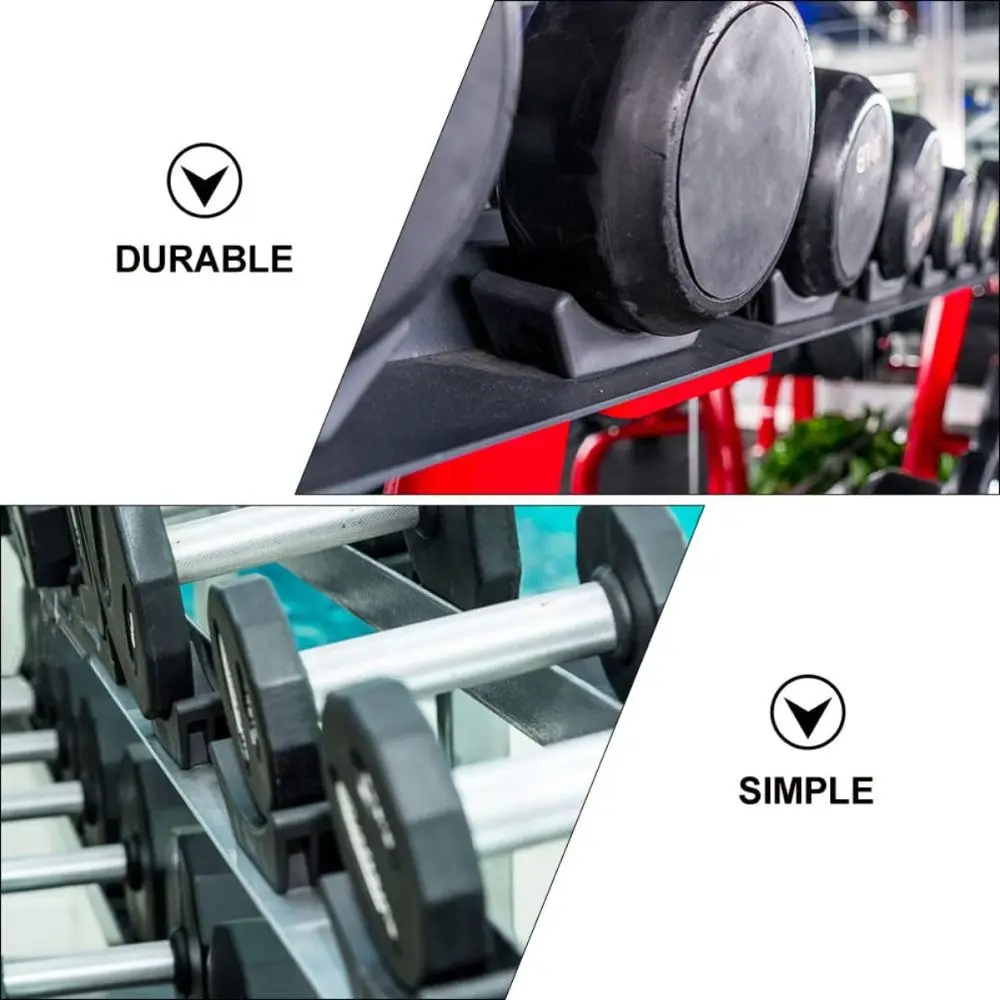 2pcs Weight-Bearing Dumbbell Rack Space Saving Rubber Dumbbell Cradles Universal Fitness Weights Holder Fitness Storage