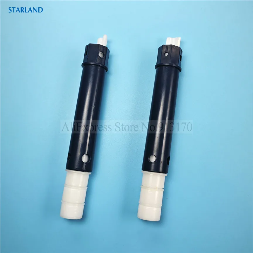 2 Short Air Pipes Deep Blue Puffing Air Tubes New Parts Soft Serve Ice Cream Machines Bottom Diameter 1.8cm Length 14.7cm