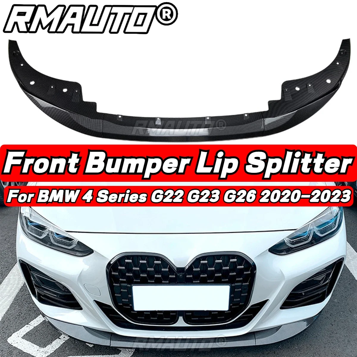 G22 G23 G26 Front Lip MP Style Bumper Splitter Diffuser Lip Spoiler Body Kit For BMW 4 Series G22 G23 G26 2020-2023 Accessories