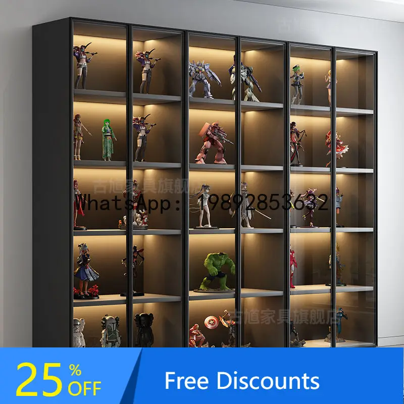 Z5 New Glass Display Cabinet Product Showcase Toy Lego Storage Model Figurine Building Block Ornament Cabinet
