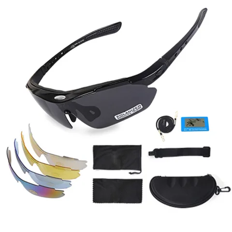 Поляризованные солнцезащитные очки для велоспорта 5 Lens Set