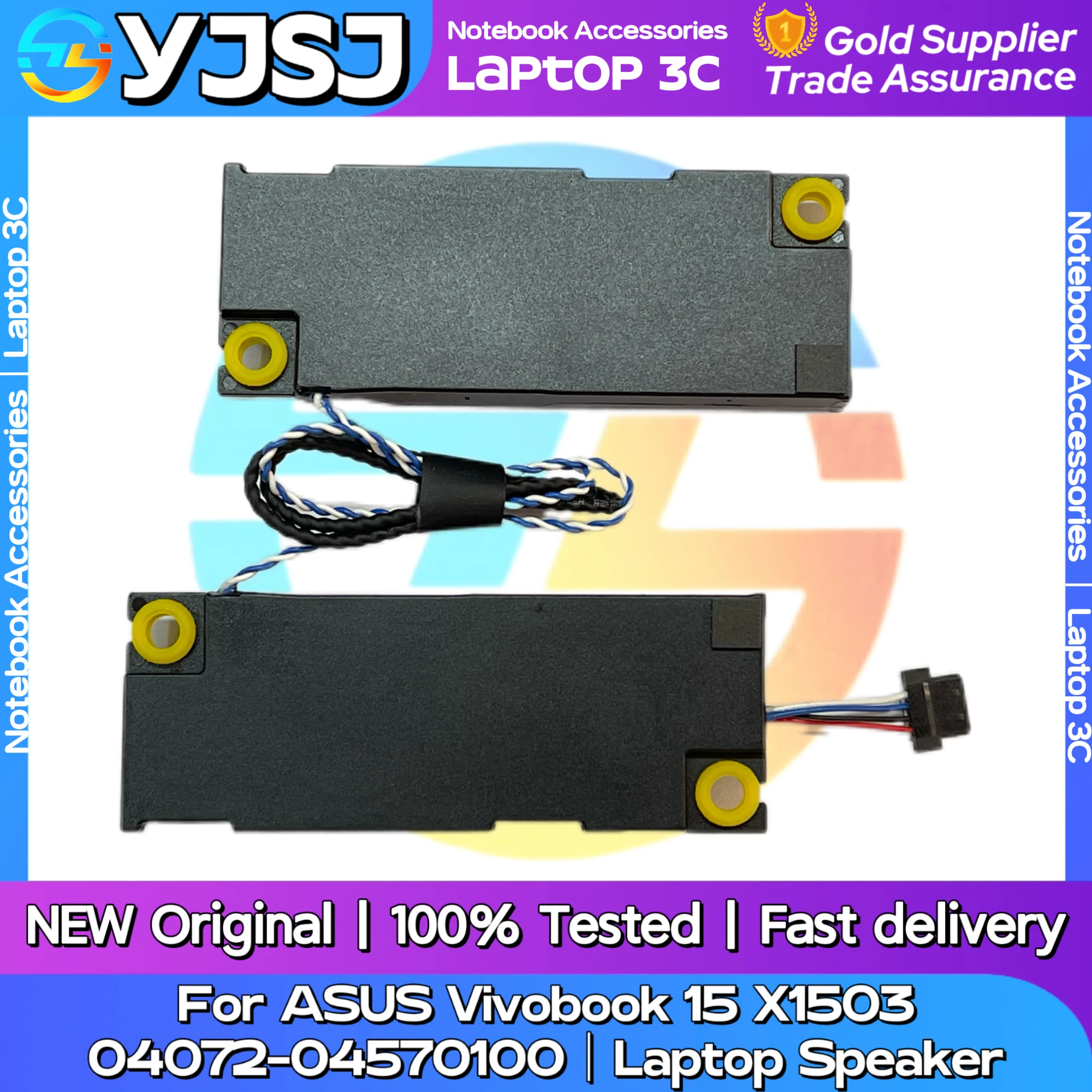New Original Laptop Notebook Audio Speaker For ASUS Vivobook X1503 M1503QA built-in left and right speaker 04072-0457000