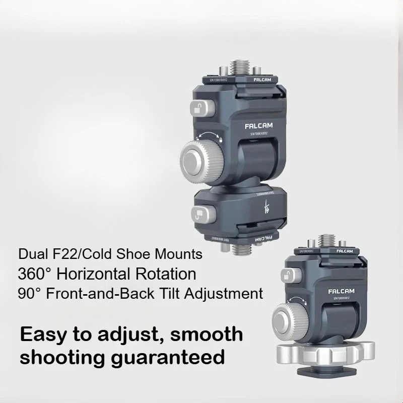 FALCAM F22 كاميرا قفص أرنب تركيب سريع المزدوج رئيس 2D Gimbal عدة التوسع العالمي الملحقات المعدنية 2541 2543 دائم #4