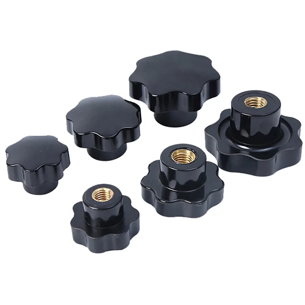 Plum Bakelite Hand Tighten Nuts M5 M6 M8 M10 M12 M14 M16 Handle Star Mechanical Black Thumb Nut For CNC 3D Printer - view 5