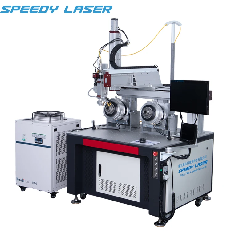 Speedy Laser Metal Pipe Stainless Steel Mold Auto Parts Hardware Arm Robitc Fiber Laser Welding Machine with CCD Camera