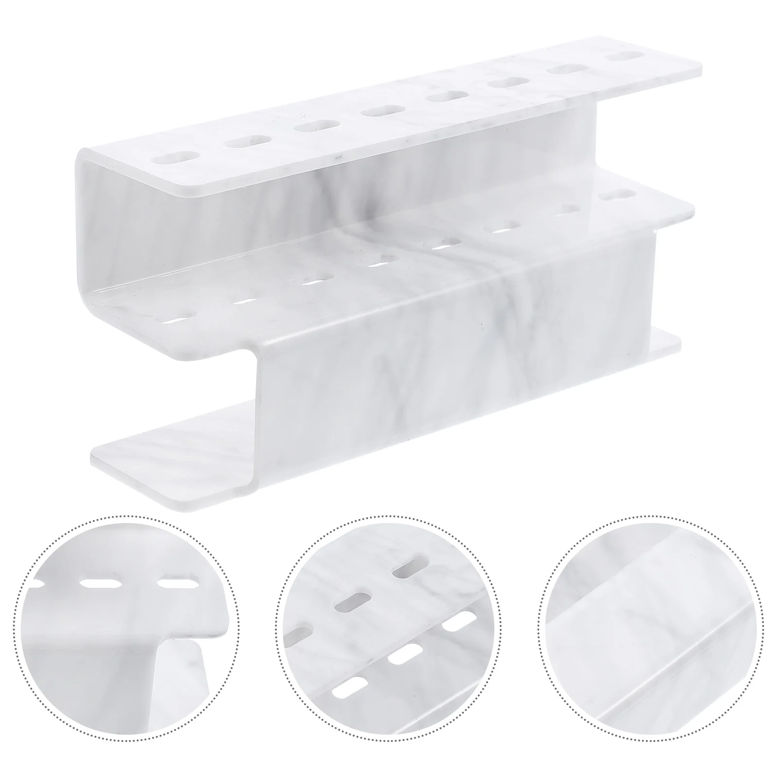 8 حفرة الملقط المنظم الاكريليك ملاقط الرخام حامل رمش تمديد أداة حامل فرشاة للمكياج تخزين الرف