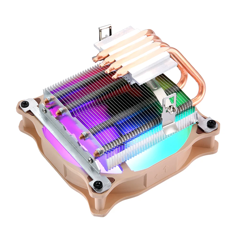 XUANFENG Air-Cooled Efficient Processor Cooler Horizontal CPU 120mm Fan 2/4 Heat Pipe Install LGA2011 115x 1200 1700 X79 X99 AM4
