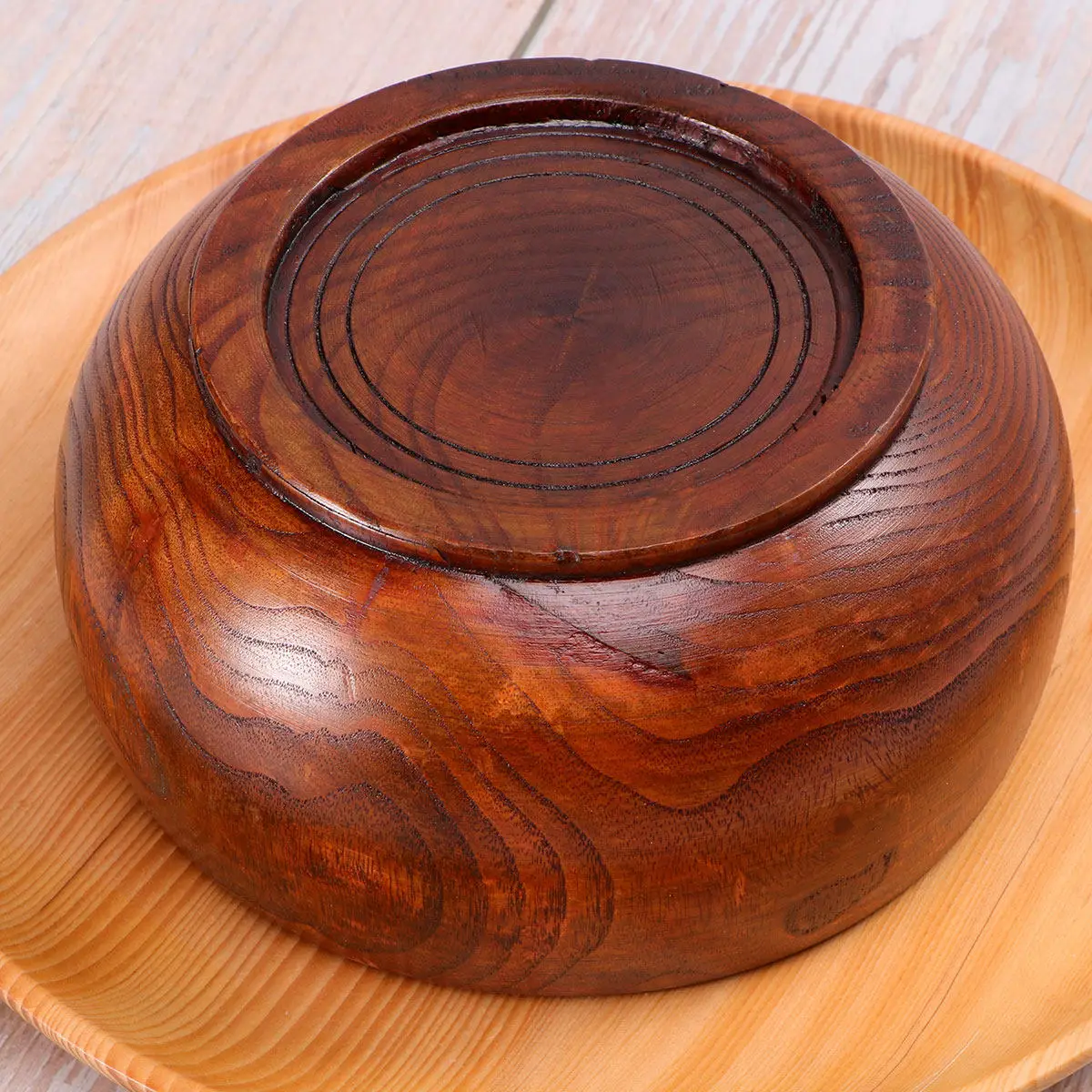 

Wood Yarn Bowl Storage for Crochet Knitting Smooth Surface Tidy Yarn Ball Organizer Craft Tool Holder Decorative DIY Accessory