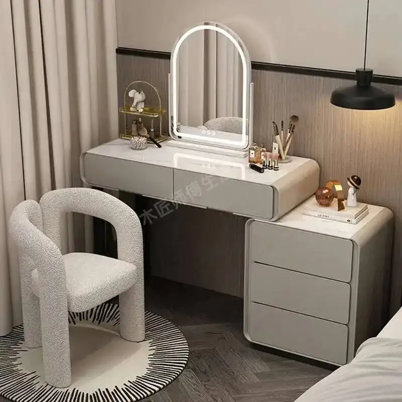 

Makeup Minimalist Dressing Table Holder Tricks Ballerina Chair for Vanity Desk with Mirror Luxury Simple Stylish Tocador Con