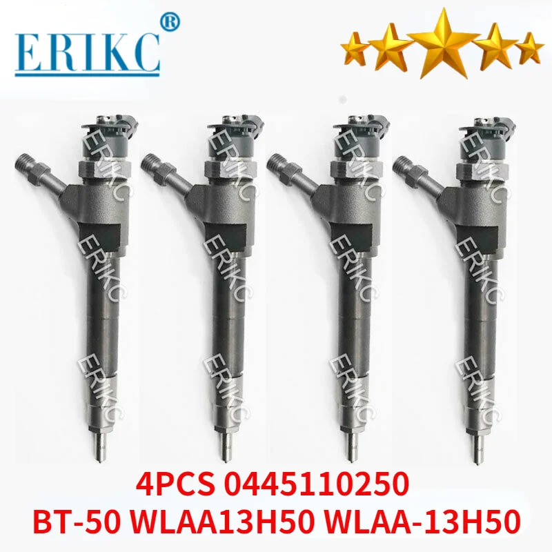 

4PCS 0445110250 Diesel Injector For Ford Ranger MAZDA BT-50 WLAA13H50 WLAA-13H50